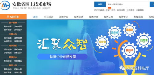 安徽省网上技术市场上线运行 开启网络技术服务新篇章